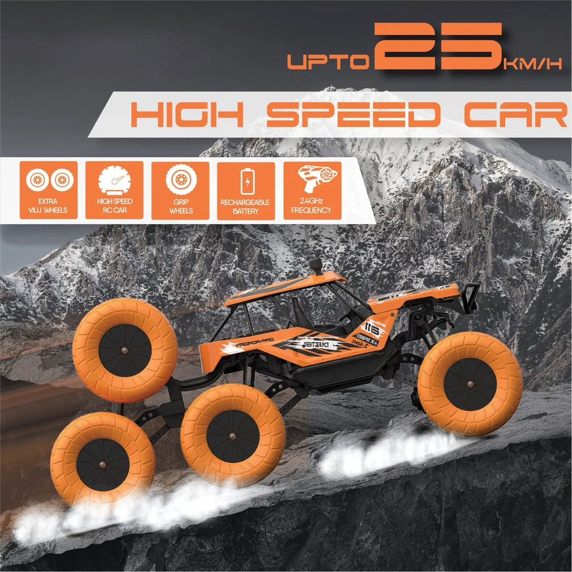 “Electrobotic Duzter-Villey 8.0 Off-Roader RC Car – rugged remote-controlled car designed for outdoor adventures and rough terrain.”