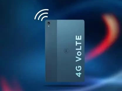 Moto Tab G70 LTE tablet in Modernist Teal color with 11-inch display, 6GB RAM, 128GB ROM, and Wi-Fi plus 4G connectivity.