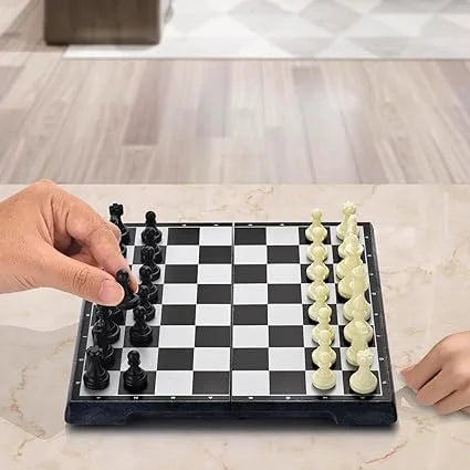 Magnetic Educational Chess Board Set with Folding Chess Board Travel Toys for Kids and Adults
