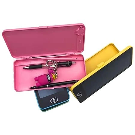 esportic Drawing Tablet with Compass Box for Kids 8.5 Inch, Colorful LCD Writing Tablet, Erasable Drawing Pad with Lock Function, Memo Lists, Toy Gifts, Drawing Writing Play & Learning, (Multi Color)