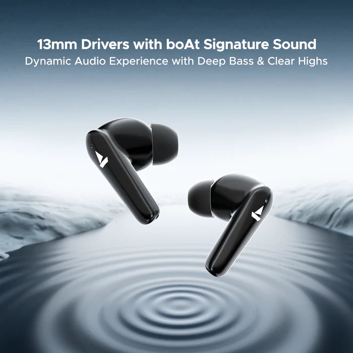 boAt Airdopes 131 Elite ANC True Wireless Earbuds with Active Noise Cancellation, 32H Battery Life, IPX5 Water Resistance, and Bluetooth 5.3 Connectivity in Black