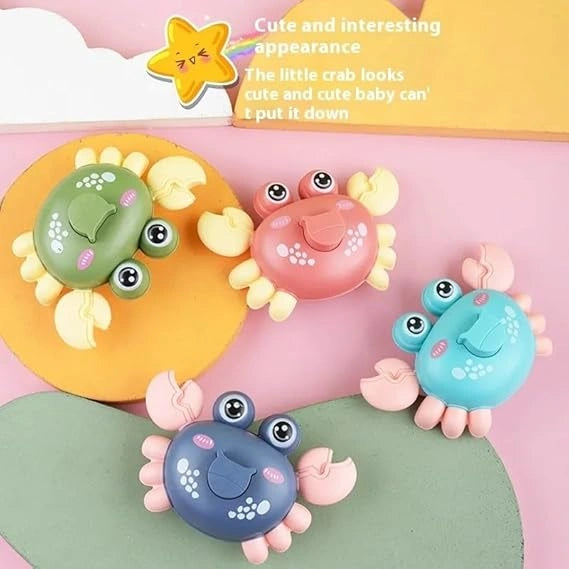 Cute Crab Press and Go Toy Set Random Colors