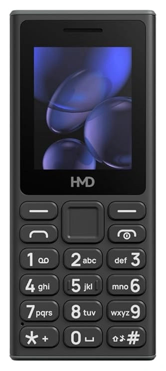 HMD 105 Keypad Phone with Built-in UPI App, Phone Talker, Long-Lasting Battery, Wireless FM Radio | Black