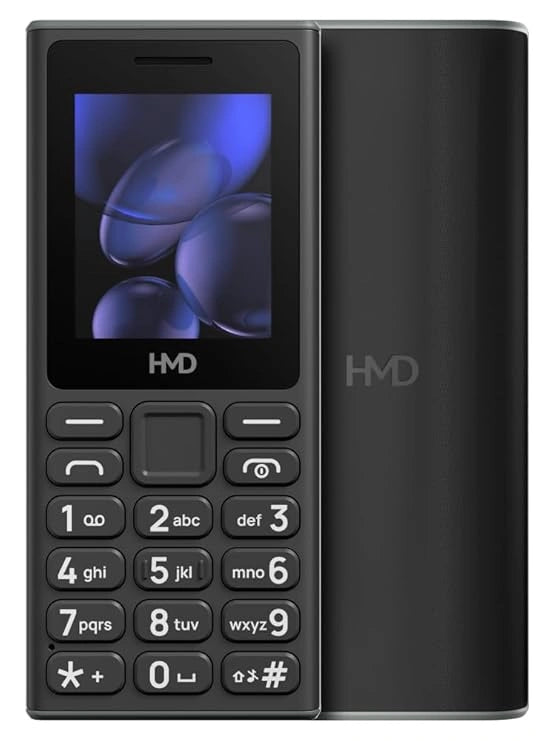 HMD 105 Keypad Phone with Built-in UPI App, Phone Talker, Long-Lasting Battery, Wireless FM Radio | Black