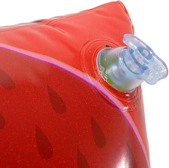 "MPS My Party Suppliers inflatable swimming ring with swirls design, lightweight pool float for kids aged 3 and above."