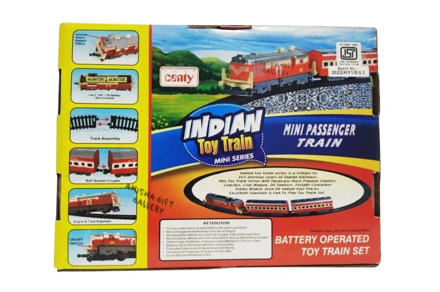 ndian Passenger Toy Train Set | Battery Operated Train