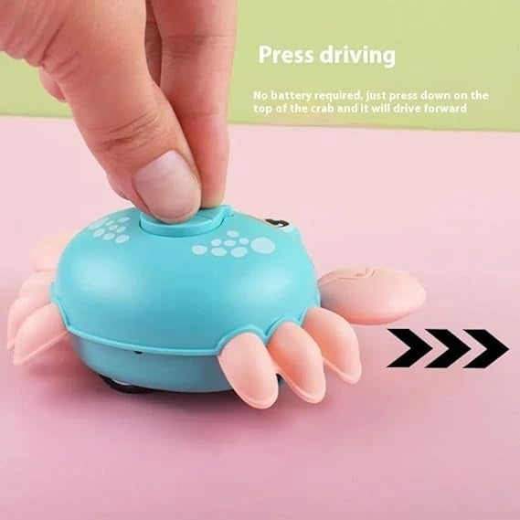 Cute Crab Press and Go Toy Set Random Colors