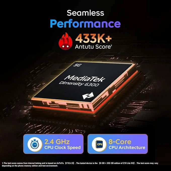 IQOO Z10 Lite 5G (Titanium Blue, 128 GB)  (4 GB RAM)