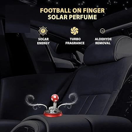 Triba Auto Football on Finger Design Solar Car Perfume Air