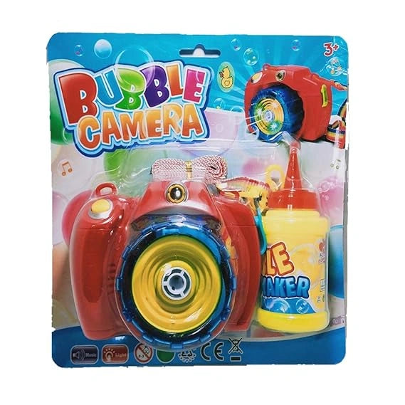 First Choice Bubble Camera for Kids with Music and Light