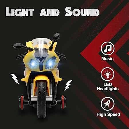 Remote Control Rechargeable 360° Spinning Action Racing Motorbike