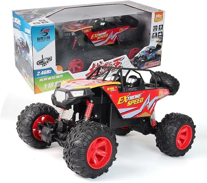 “1/8 scale high-speed RC car – off-road, 4WD, with 2.4 GHz remote control and 80 minutes run time”