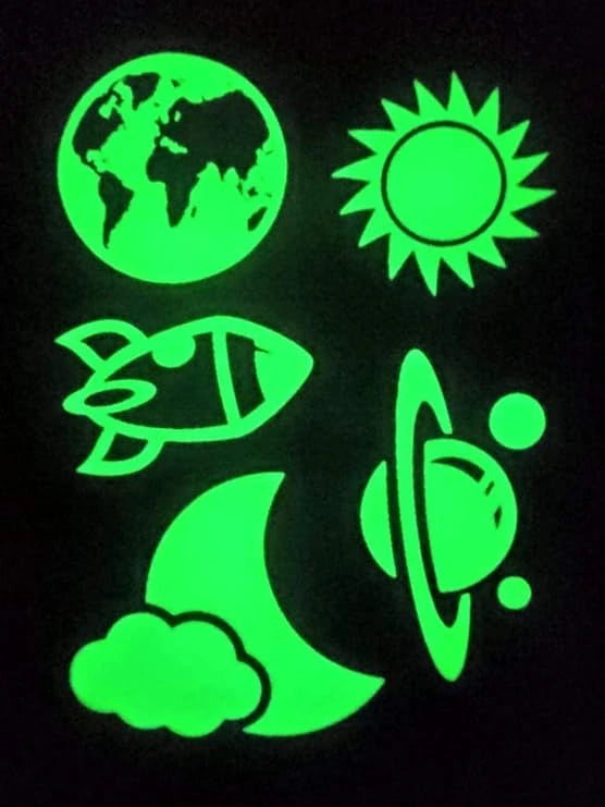 MGC RATNA'S Pleasure Treasure Galaxy Star Glow in The Dark, Wall Stickers, Ceiling Stickers for Room Decor (Galaxy Star)