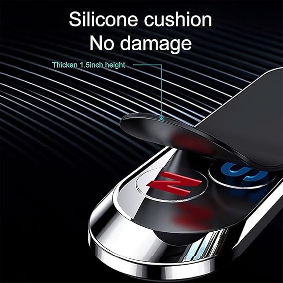 Universal Magnetic Car Mount Holder Stand for Dashboard/Home & Table Compatible with All Smart Phones and Mobiles with 6X Stronger Magnets