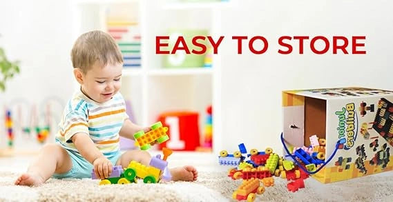 Tots & Toys Junior Builders Building Blocks Set-3, Building Blocks for Kids, Block Game for Kids - 230 Pieces