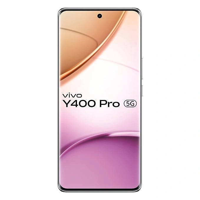 Rear of Vivo Y400 Pro 5G in Nebula Purple by JJR Products—dual-camera setup and stylish finish, featured at JJR Mobile.