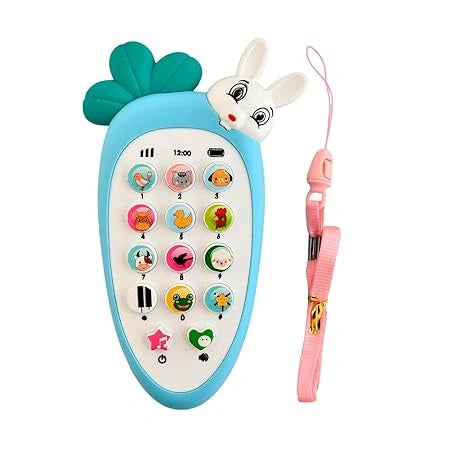 Rabbit Musical Learning Toy Phone for Babies | Interactive Music and Light Toy for Babies & Toddlers | Educational Mobile Toy for Birthday Gifts for Baby Girls & Boys (Multicolor)