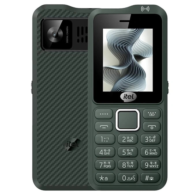 Itel Kingsignal Keypad Mobile Phone | Stronger Signal |1500 mAh 33 Days Standby Super Battery | Type C Charger | KingVoice | Wireless FM with Recording | Auto Call Recording |Kevlar Texture|ArmyGreen