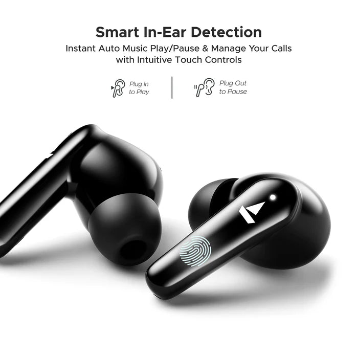 boAt Airdopes 131 Elite ANC True Wireless Earbuds with Active Noise Cancellation, 32H Battery Life, IPX5 Water Resistance, and Bluetooth 5.3 Connectivity in Black