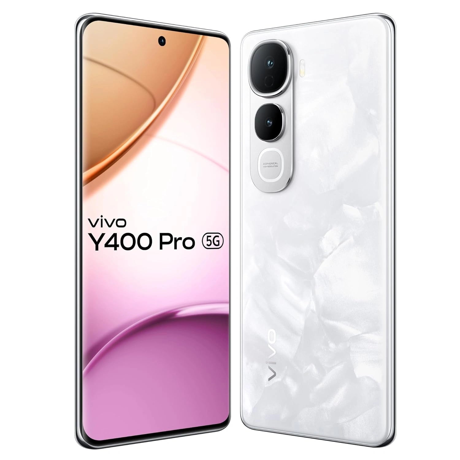 Rear of Vivo Y400 Pro 5G in Nebula Purple by JJR Products—dual-camera setup and stylish finish, featured at JJR Mobile.
