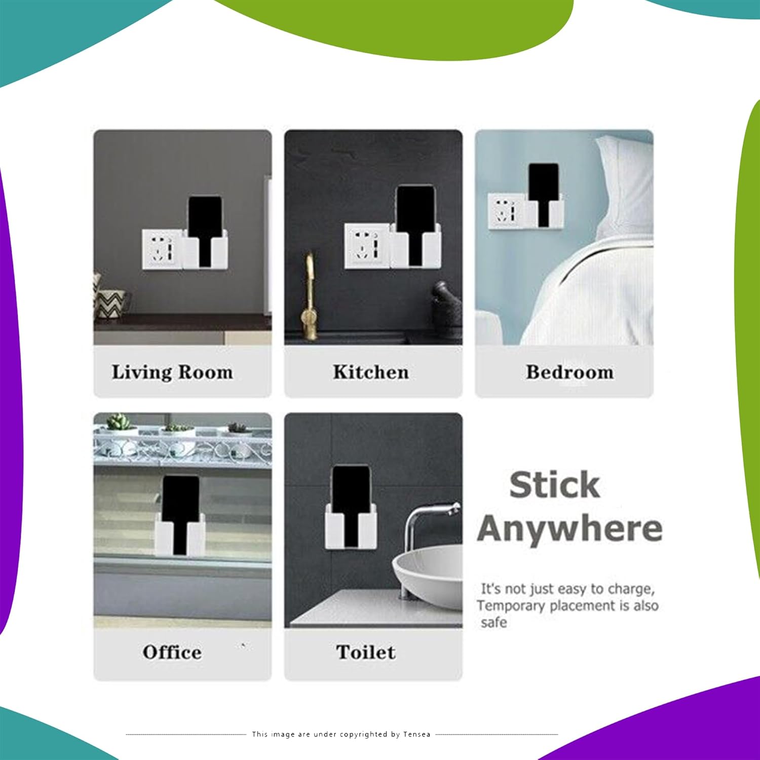 Mobile Phone Charging Stand, Multi-Functional Storage Holder, 3pic