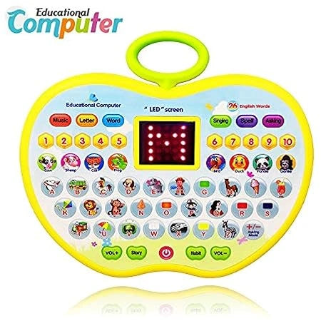 “Educational Kids Laptop – ABC and 123 learning computer with interactive buttons, music, and educational games for children.”