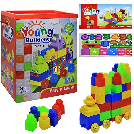 Deal Bindaas Ekta Young Builders Set 1 Blocks & Bricks Toy Game