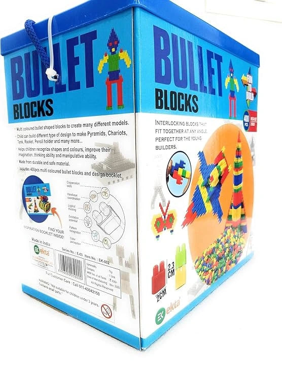 FairyFrolic_400-Piece Building Blocks Set for Kids - Creative STEM Educational Toy, Colorful Interlocking Bricks for Boys & Girls Ages 3+, Ideal for Preschool & Kindergarten Learning