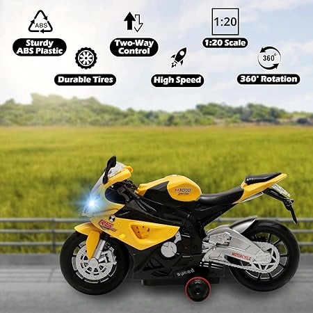 Remote Control Rechargeable 360° Spinning Action Racing Motorbike