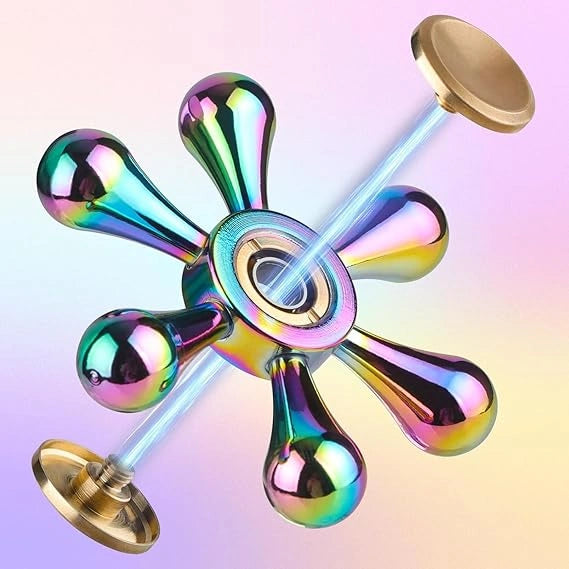 Bestie toys Rain Drop Adventure Shield Star Fidget Spinner Metal Ultra Speed Toy (Raindrop) Random
