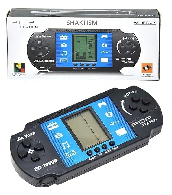 1 Handheld Video Game POP Station Pocket Game Toy Fun Brick Game for Kids Boys and Girls (Colour as per Stock) (1)