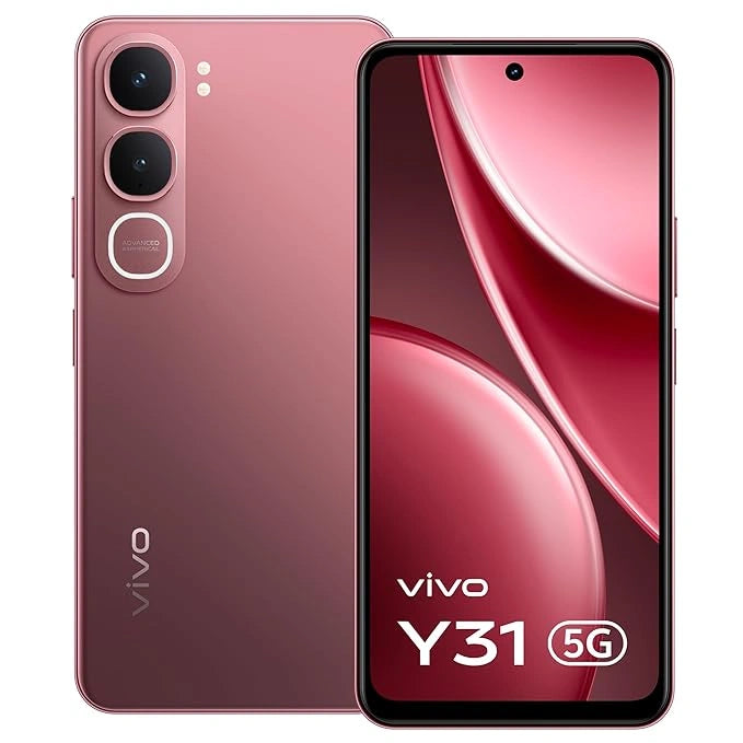 Vivo Y31 5G smartphone with sleek design, dual rear camera, and vibrant display — stylish and powerful 5G mobile for everyday use.