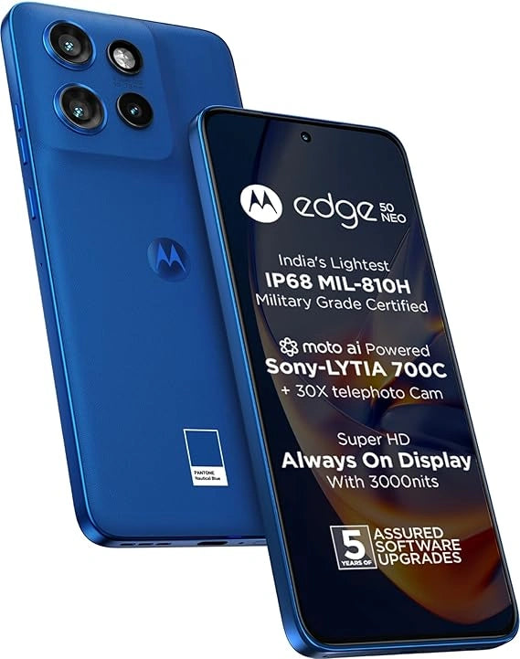 Motorola Edge 50 Neo (PANTONE Nautical Blue, 256 GB) (8 GB RAM)