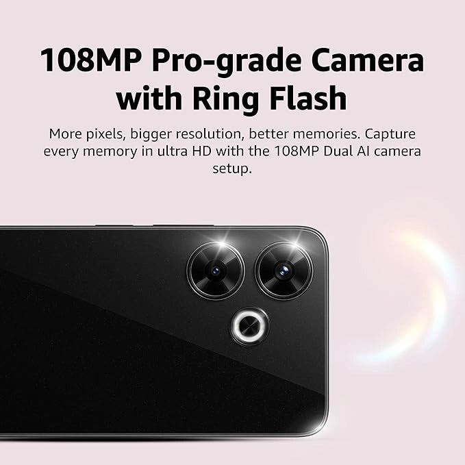 "Redmi 13 5G smartphone in Hawaiian Blue color with 128GB storage and 6GB RAM"