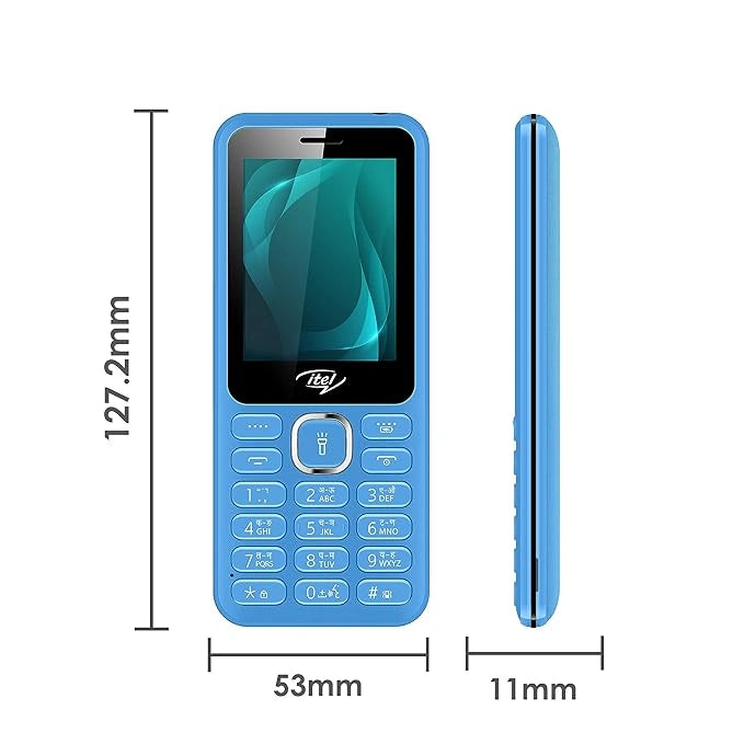 itel it5027 Keypad Mobile Phone with 2.4 inch Display Size |11mm Slim Body| 1200 mAh Battery| King Voice