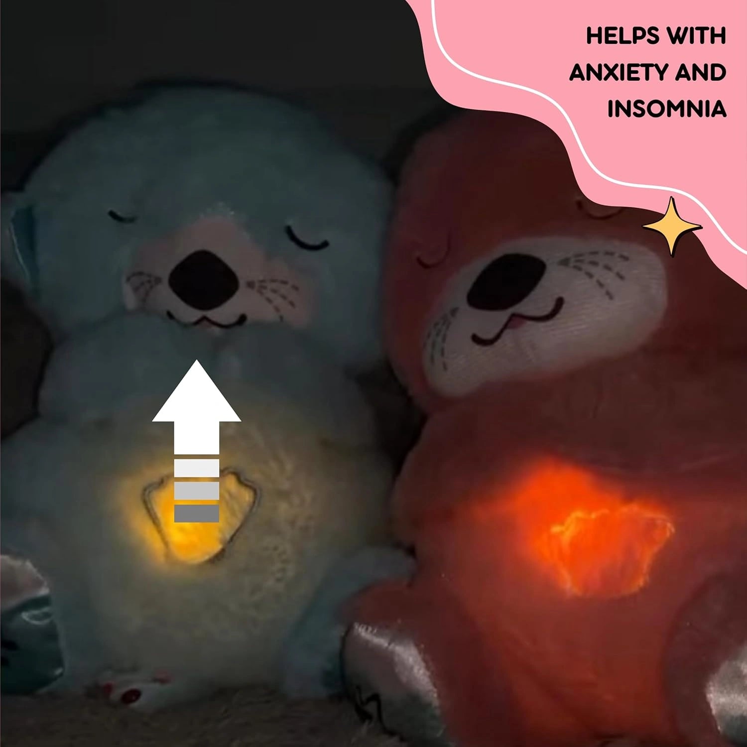 Breathing Teddy Soft Toys for Baby Girl and Boy Random color