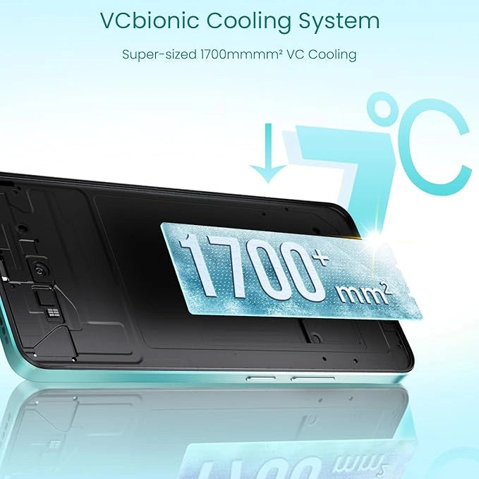 realme 14T 5G Smartphone 8+128GB Surf Green, 6.67-inch Screen, 120Hz Display, 6000mAh Battery, 68MP Camera, MediaTek Dimensity 6300, IP69