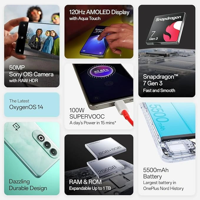 OnePlus Nord CE4 (Dark Chrome, 128 GB)  (8 GB RAM)