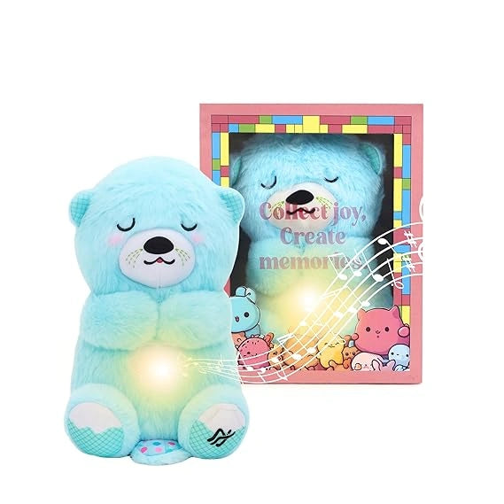 Breathing Teddy Soft Toys for Baby Girl and Boy Random color