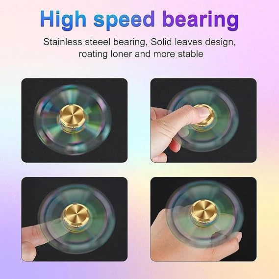 Bestie toys Rain Drop Adventure Shield Star Fidget Spinner Metal Ultra Speed Toy (Raindrop) Random