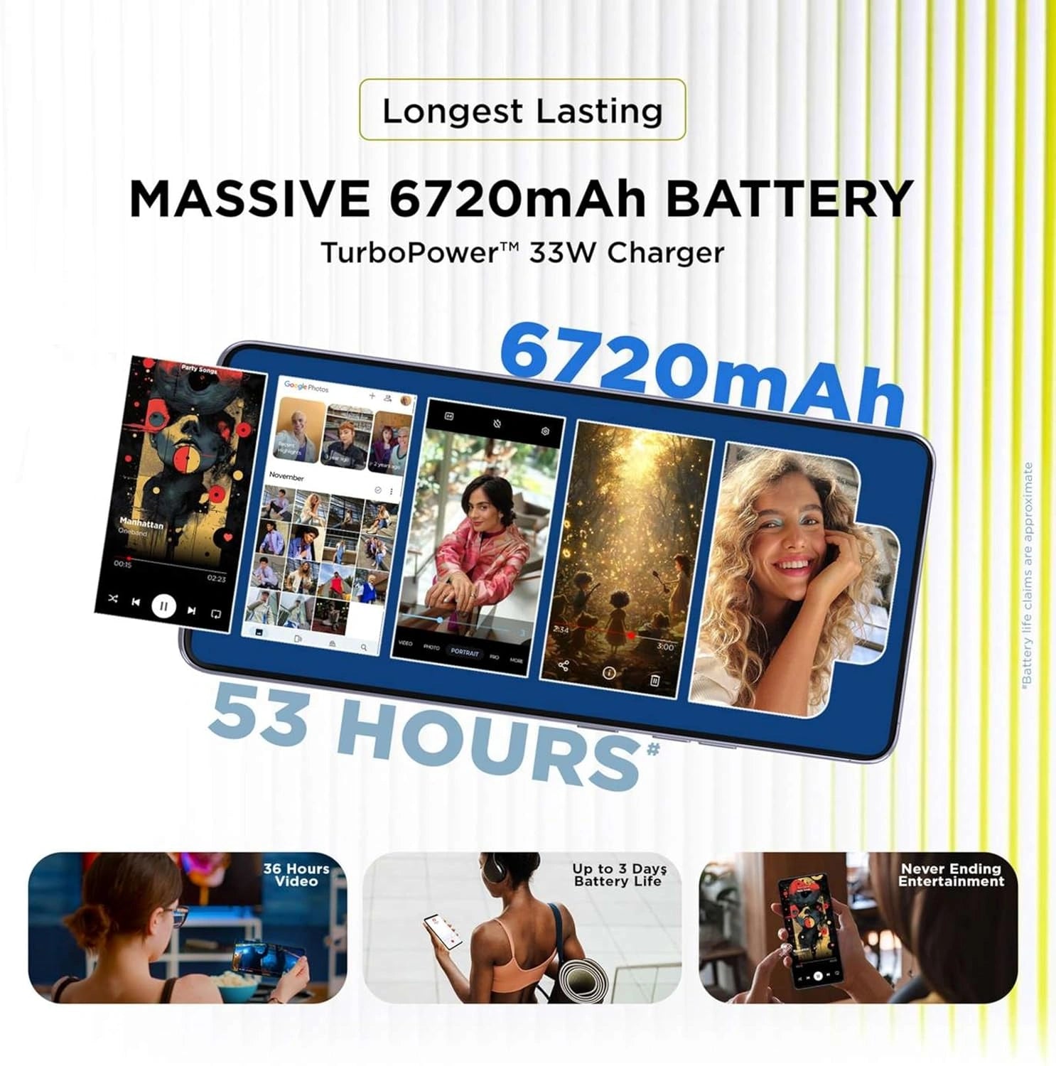 MOTOROLA G86 Power 5G (Pantone Cosmic Sky, 128 GB)  (8 GB RAM) Activated