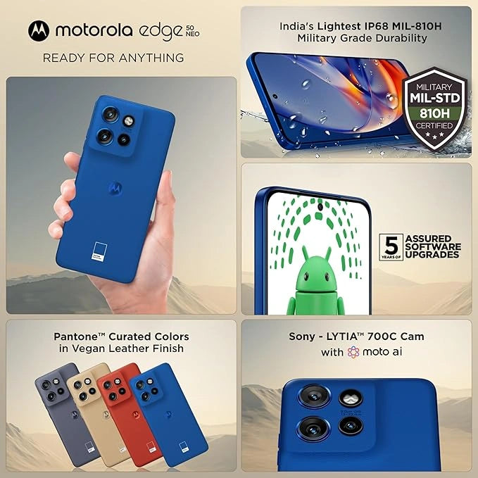 Motorola Edge 50 Neo (PANTONE Nautical Blue, 256 GB)  (8 GB RAM)