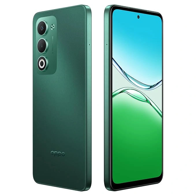 OPPO A5 5G smartphone with stylish design, quad rear camera, and vibrant display — reliable 5G mobile offering smooth performance and long battery life.