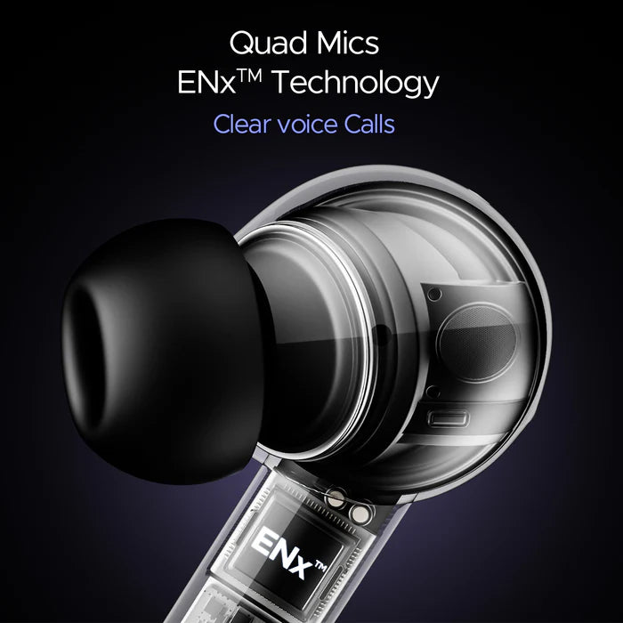 boAt Airdopes 170 TWS in Ear Earbuds with 50H Playtime, Quad Mics Enx Tech, Low Latency Mode, 13Mm Drivers, ASAP Charge, Ipx4, Iwp, Touch Controls & Bt V5.3(Classic Black)