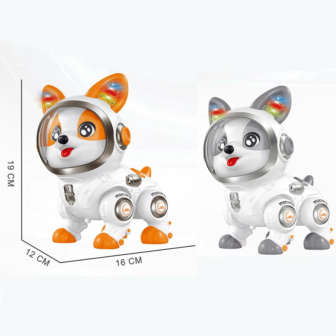“DWI Intelligent Recording Robot Dog Toy – smart interactive dog with recording feature, music, lights, and swing dancing action for kids.”