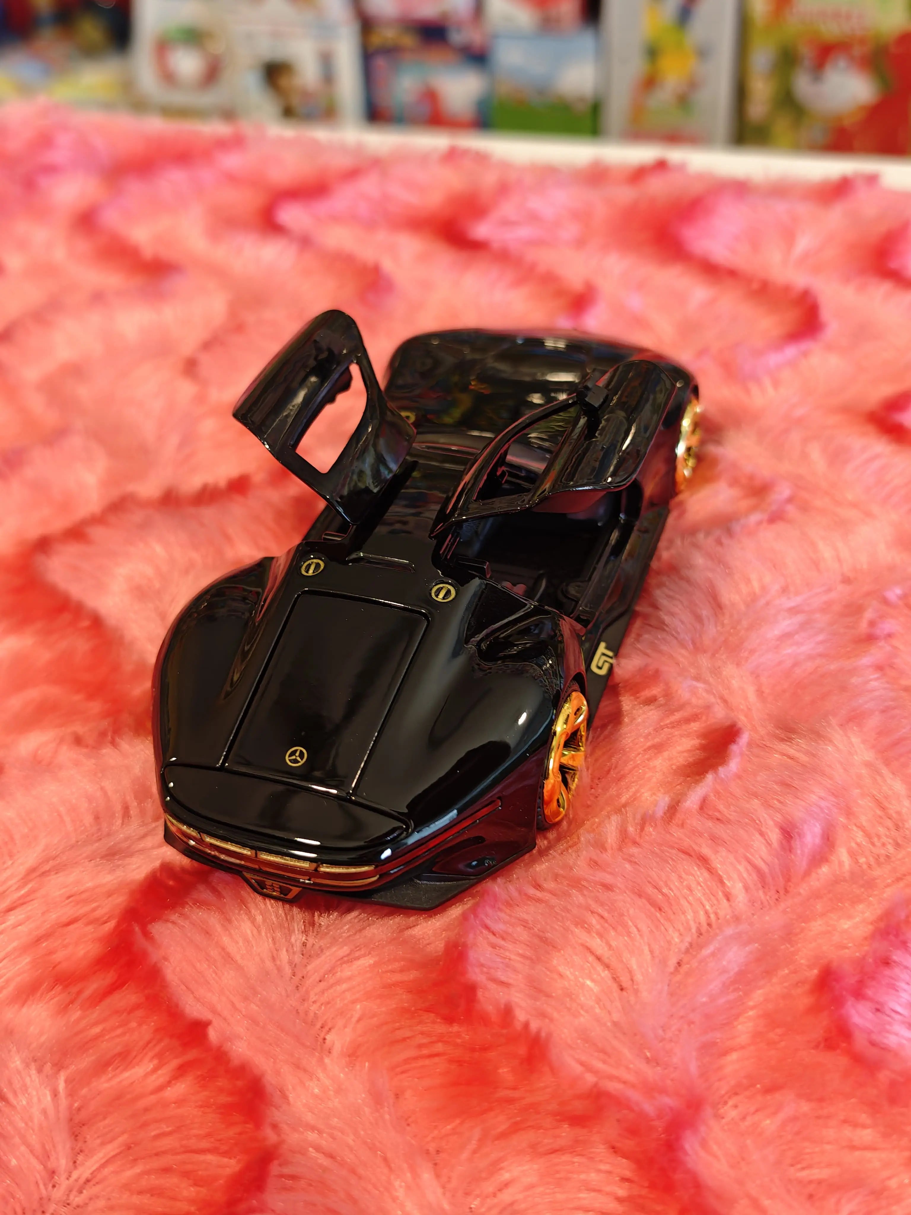 merceedes vision AMG GT Future model car 1:24 Black Die- Cast