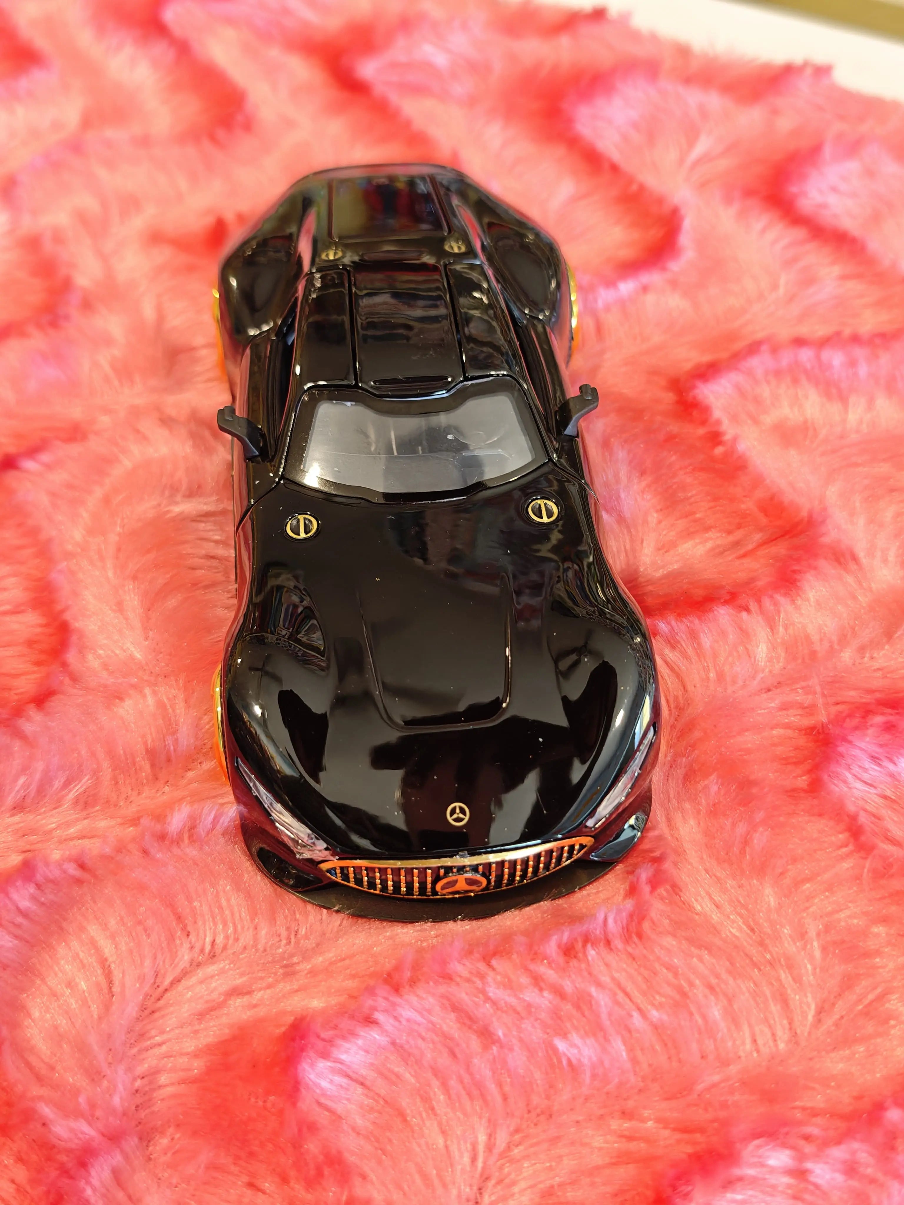 merceedes vision AMG GT Future model car 1:24 Black Die- Cast