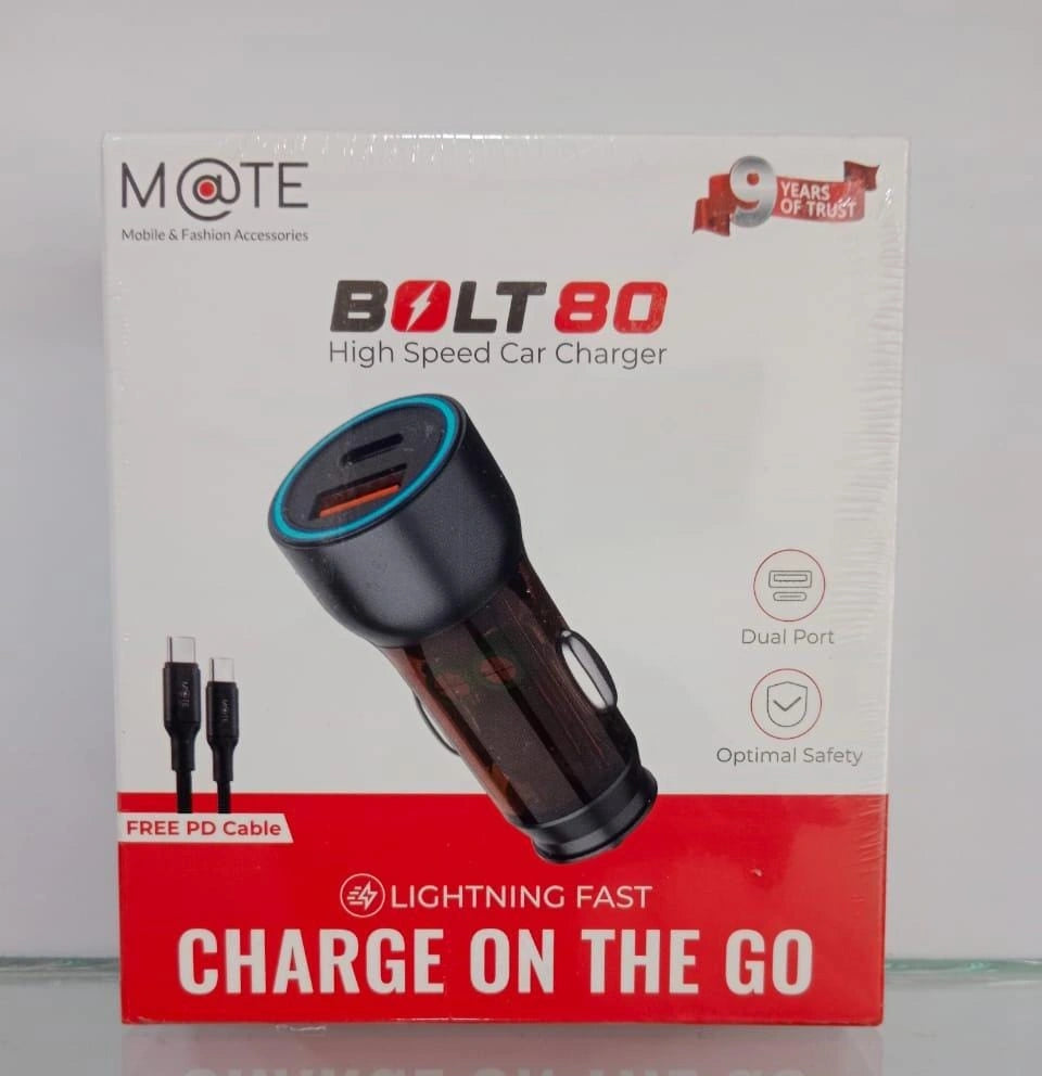 Mate Bolt 80 High speed car charger