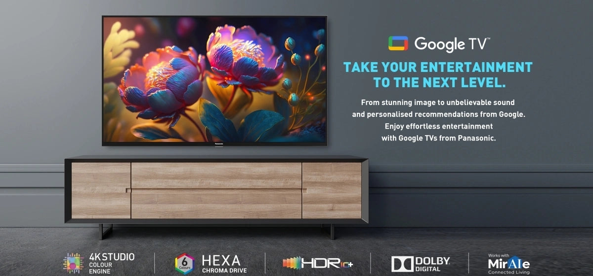 Panasonic 108 cm (43 Inches) 4K Ultra HD Smart Google LED TV TH-43MX700DX)  2 Year Warranty