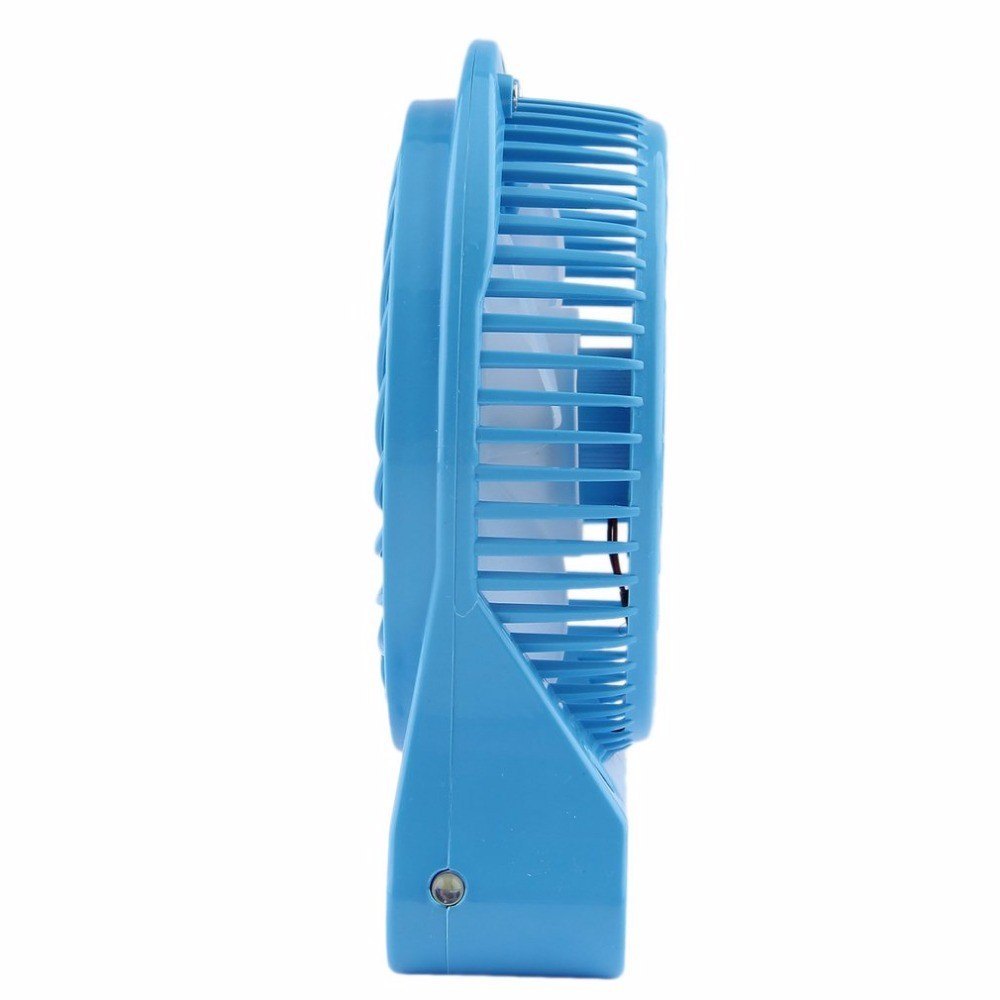 Portable Multi-Function Rechargeable Table Fan with LED Light, Powerful Airflow, Compact Design, and Multi-Color Body for Home and Office Use.